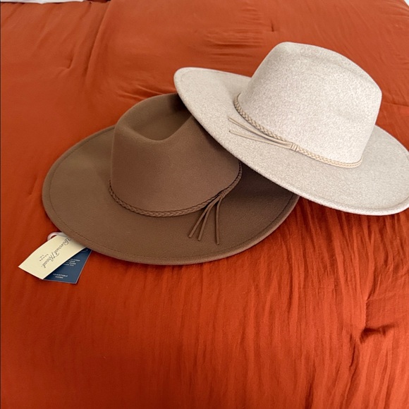 Universal Thread Accessories - Universal Thread Brown and Cream Women's Hats